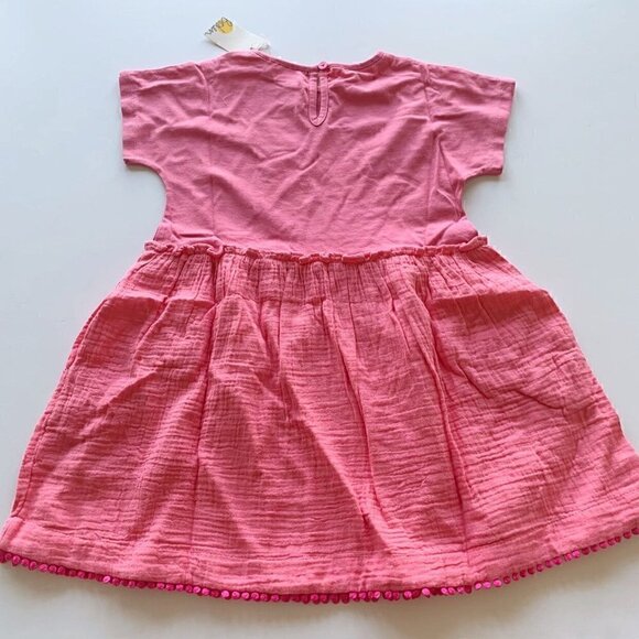 NWT Mini Boden Girl Woven Mix Texture Dress 4-5 years 4T - Picture 2 of 12